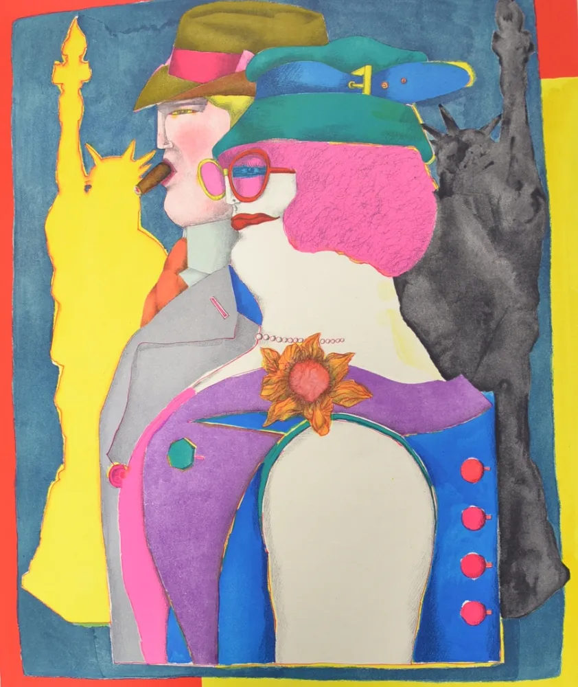 Lithografie Lindner - Our of towners