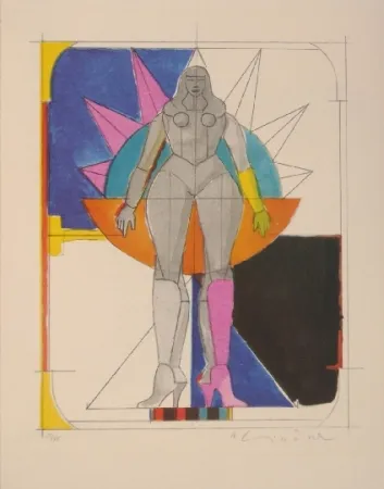 Lithografie Lindner -  Untitled I 