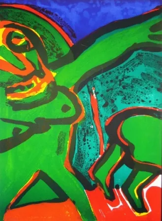 Lithografie Lindstrom - Composition