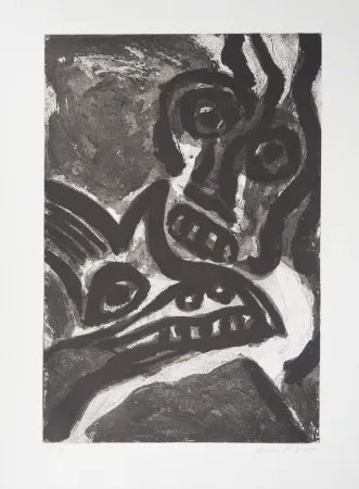 Aquatint Lindstrom - L'Homme et l'animal