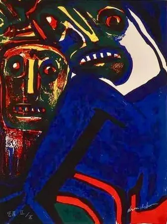 Lithografie Lindstrom - Mother & Child - E.A. II/X