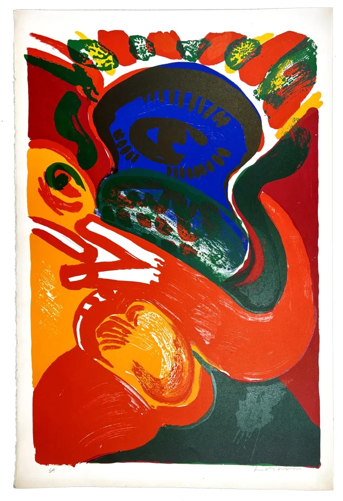 Lithografie Lindstrom - Oeil Bleue