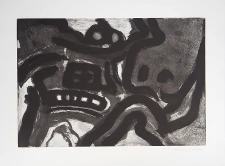 Aquatint Lindstrom - Symboles abstraits