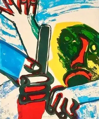 Lithografie Lindstrom - The Fight