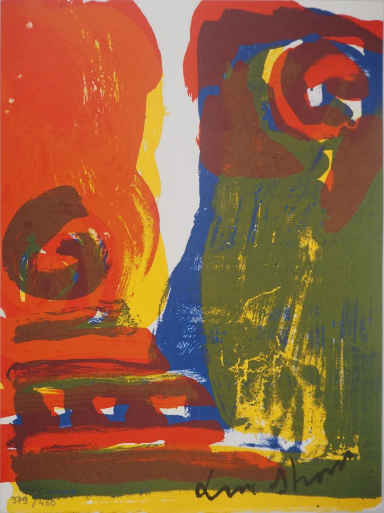 Lithografie Lindstrom - Visage de l'ancêtre