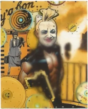 Lithografie Liot - Atoportrait jaune