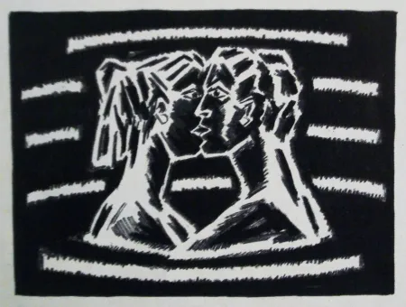 Lithografie Llimos - Bes a l'aigua