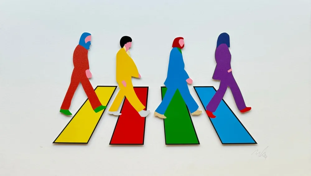 Zeefdruk Lodola - Abbey road