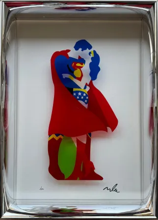 Zeefdruk Lodola - Heroes in love (Plexiglass)