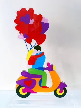 Zeefdruk Lodola - Kiss in motion