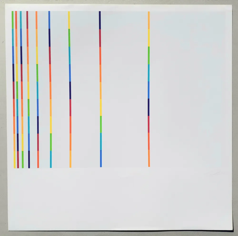 Zeefdruk Lohse - 12 vertical and horizontal progressions