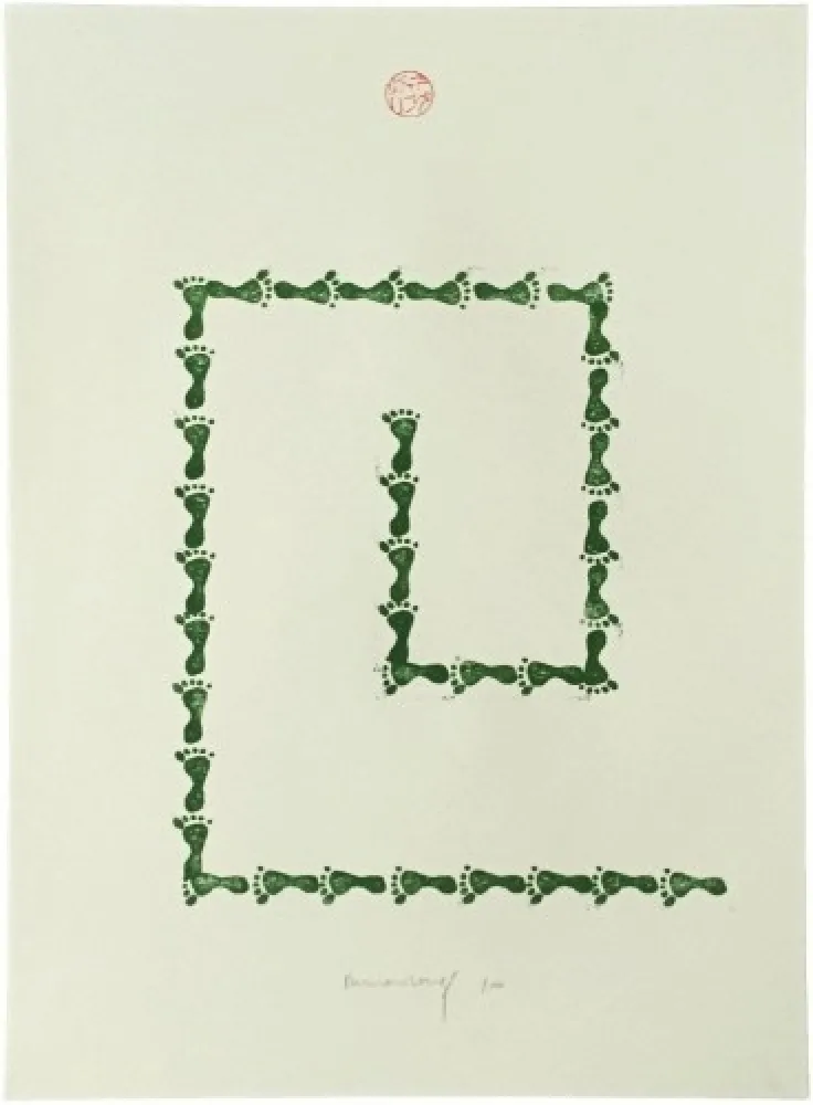 Lithografie Long - Untitled (from Artists Against Torture portfolio)