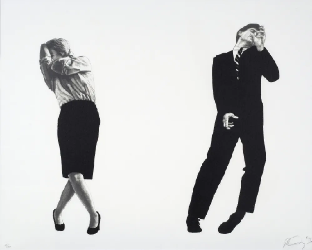 Lithografie Longo - Men in the Cities