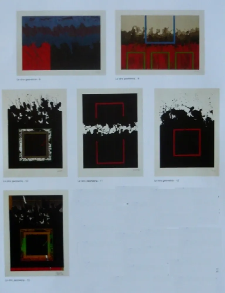 Lithografie Lopez Osornio - La otra geometria _ 6 lithographs