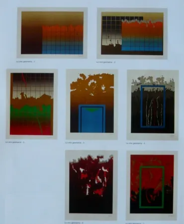 Lithografie Lopez Osornio - La otra geometria _ 7 lithographs