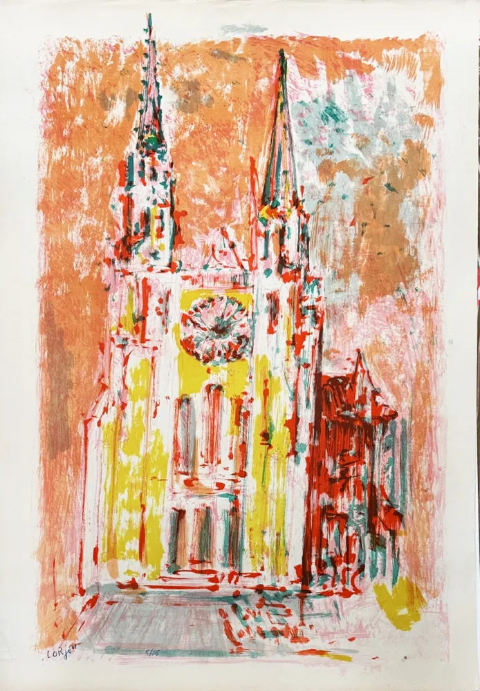 Lithografie Lorjou - Chartres