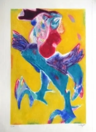 Ets En Aquatint Lorjou - Composition