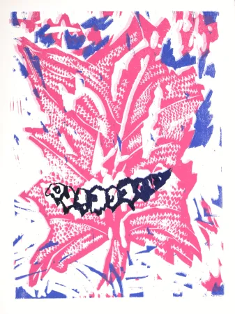 Houtsnede Lorjou - La Chenille, 1965