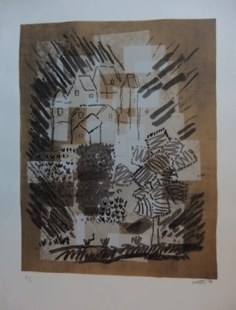 Lithografie Louttre - Le petit pays