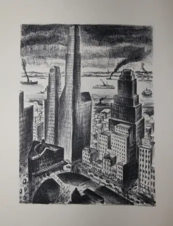 Lithografie Lubbers - NEW-YORK