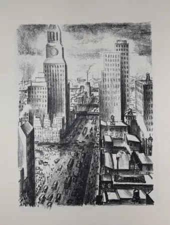 Lithografie Lubbers - NEW-YORK