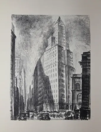 Lithografie Lubbers - NEW-YORK