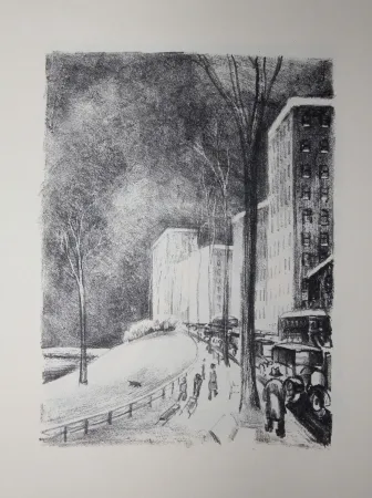 Lithografie Lubbers - NEW-YORK / CENTRAL PARK
