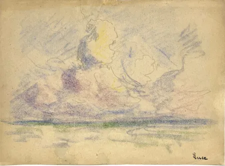 Geen Techniek Luce - Bord de mer. Vers 1900. Pastel 