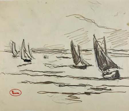 Geen Techniek Luce - La Régate. Vers 1900. 