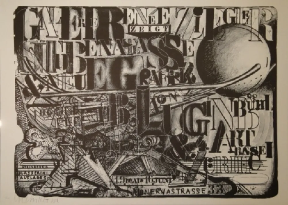 Lithografie Luginbühl - Stubenatlasse