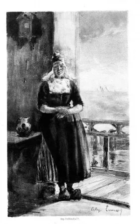 Lithografie Lunois - Aux bords du Zuyderzee