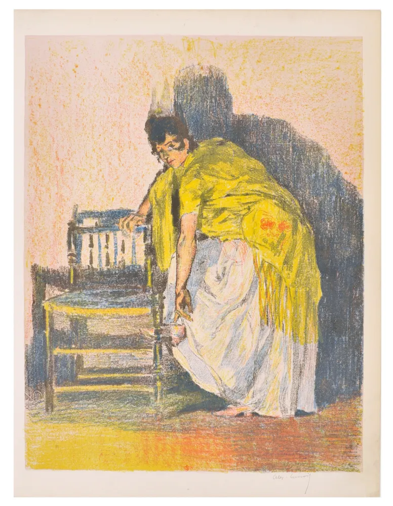 Lithografie Lunois - Danseuse espagnole