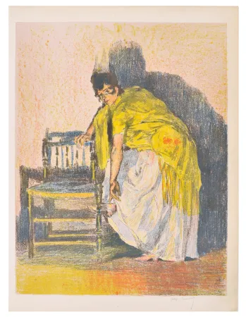 Lithografie Lunois - Danseuse espagnole