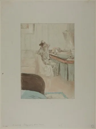 Lithografie Lunois - La toilette