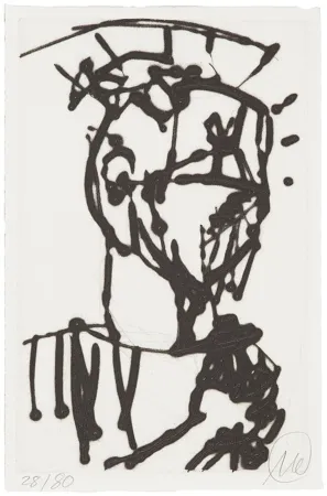 Droge Naald Lüpertz - Ohne Titel