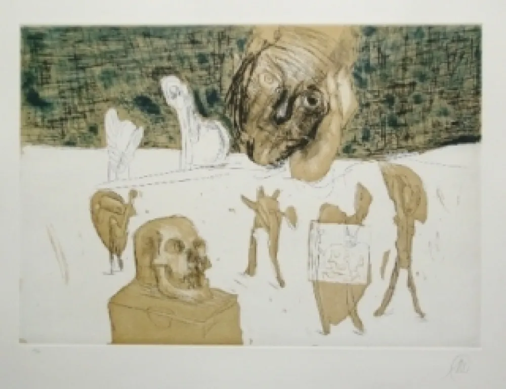 Gravure Lüpertz - Vanitas 4