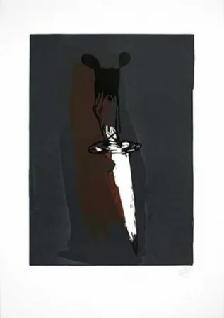 Houtsnede Lüpertz - Versteinerte Tropfen II