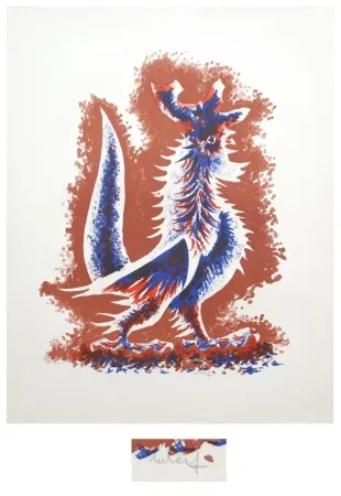 Lithografie Lurcat - Le coq