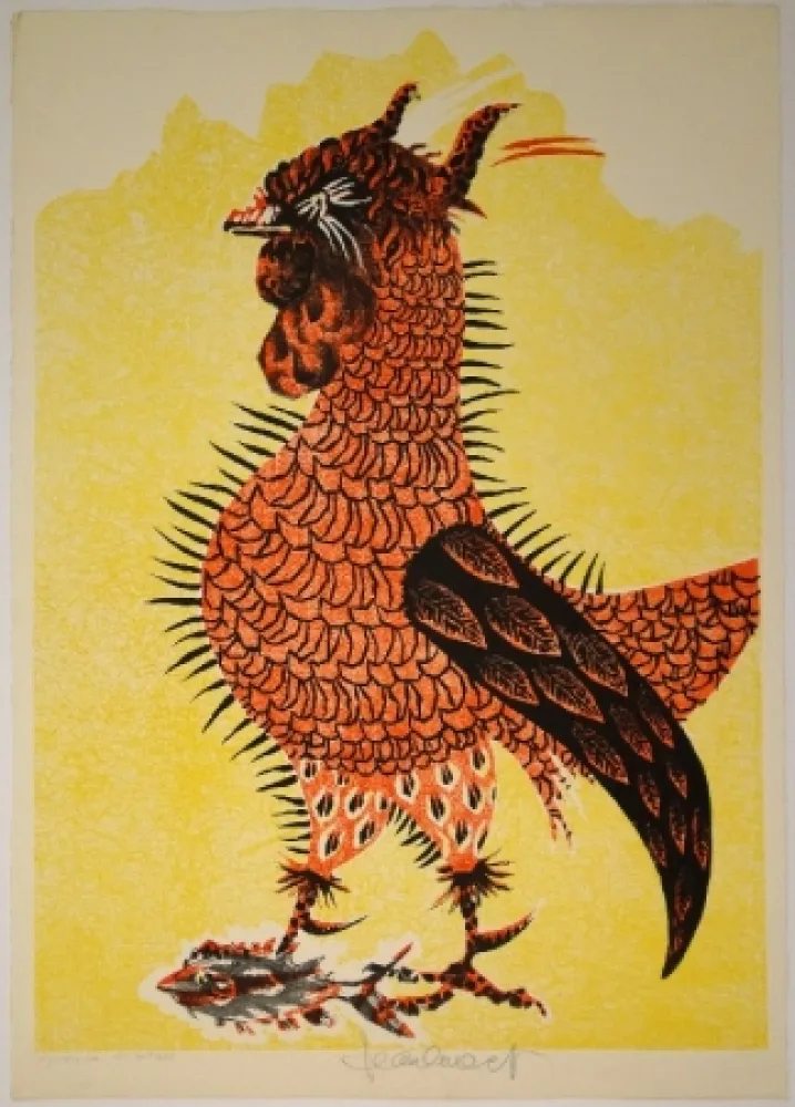 Lithografie Lurcat - Le Coq rouge