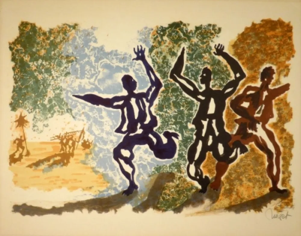 Lithografie Lurcat - Panique