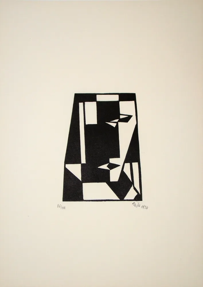 Houtsnede Maatsch - Composition, 1926