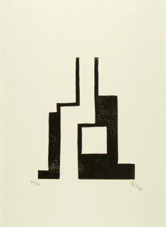 Houtsnede Maatsch - Ohne Titel (No Title)