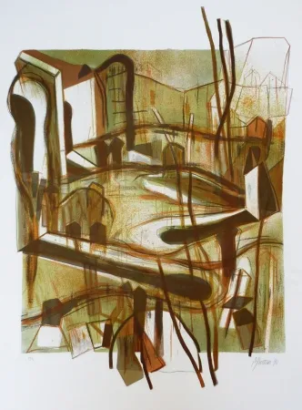 Lithografie Macotela - Personas y sus sombras