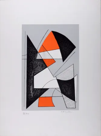 Lithografie Magnelli - Abstract composition, c. 1960s - Hand-signed!