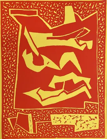 Houtsnede Magnelli - Composition 66