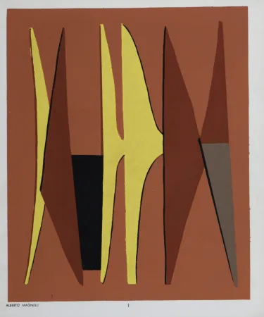 Lithografie Magnelli - Composition I, 1952