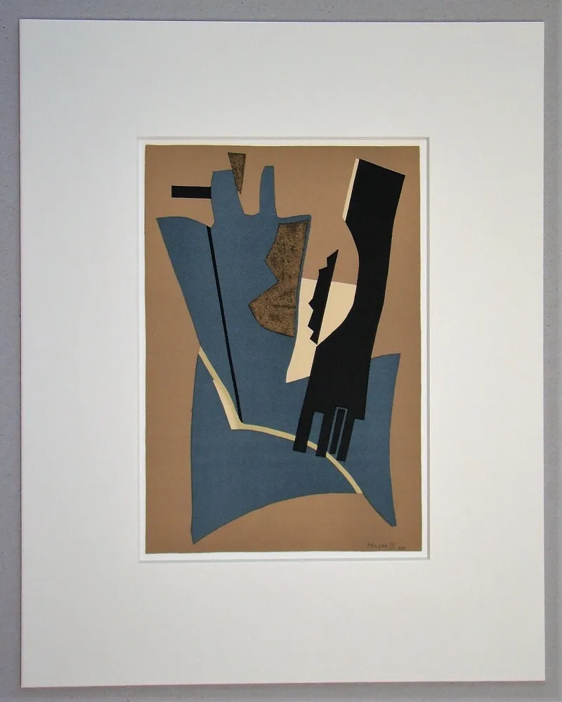 Lithografie Magnelli - Papier collé - 1948