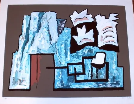 Zeefdruk Magnelli - Pierres