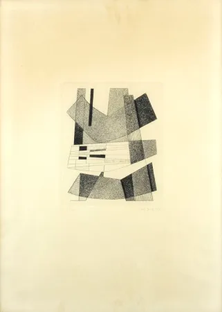 Ets En Aquatint Magnelli - Senza Titolo