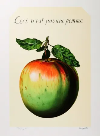 Lithografie Magritte - Ceci n'est pas une pomme